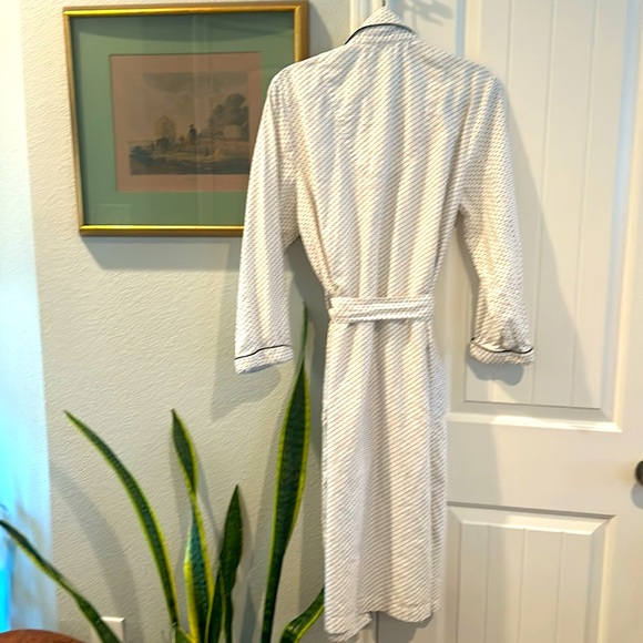 Ralph Lauren white & black polkadot Women’s robe size s/m - Picture 4 of 5